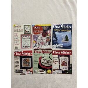 Vintage The Cross Stitcher Magazine Lot of 6 Issues 1991 2005 2006 Pattern